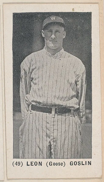 Leon (Goose) Goslin from the Baseball Players photo series (W502) — Unknown