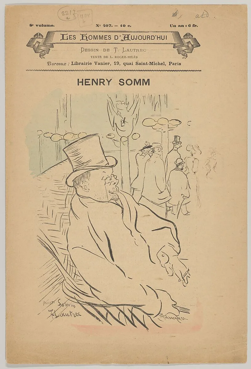 Henry Somm — Henri de Toulouse-Lautrec|Vanier