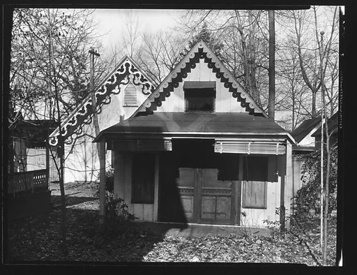 [Folk Victorian Cottages at Ossining Camp Woods, New York]