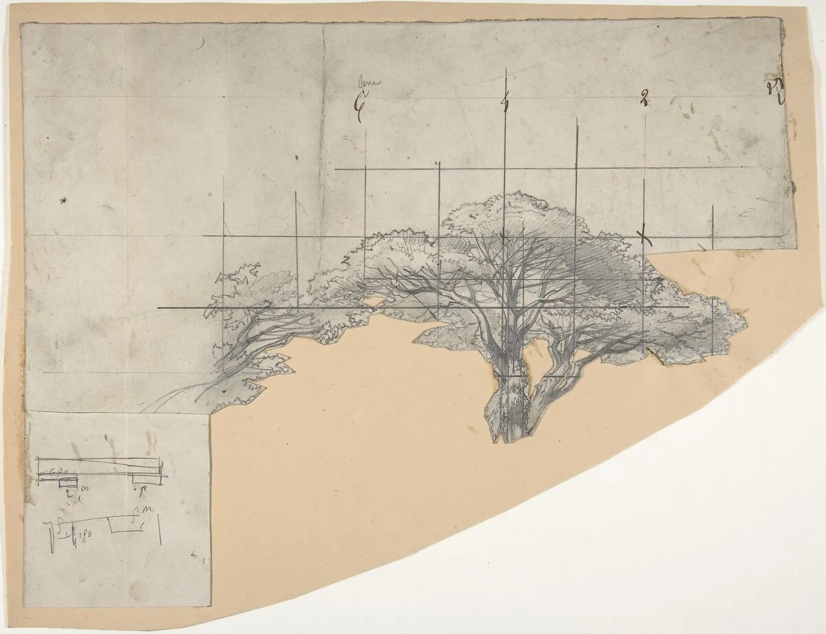 Design for a Stage Set at the Opéra, Paris — Eugène Cicéri