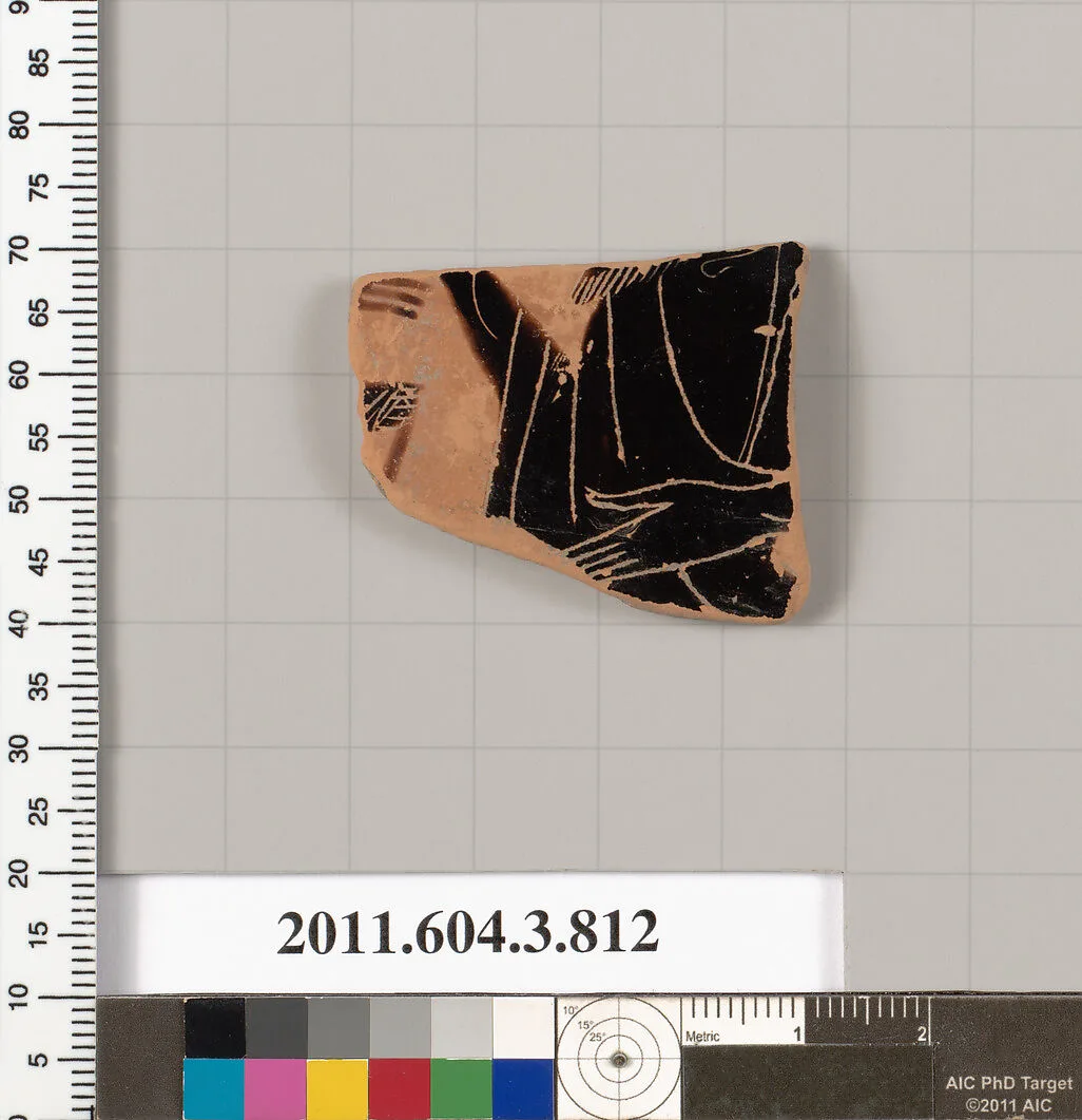 Terracotta fragment of a lekythos (oil flask) — Unknown