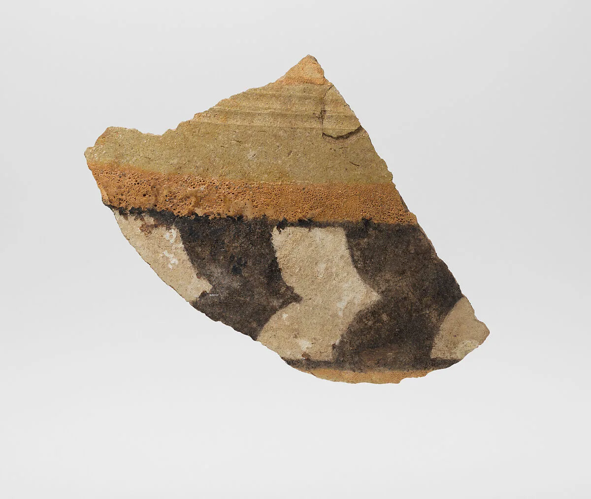 Vessel sherd with geometric decoration — Unknown