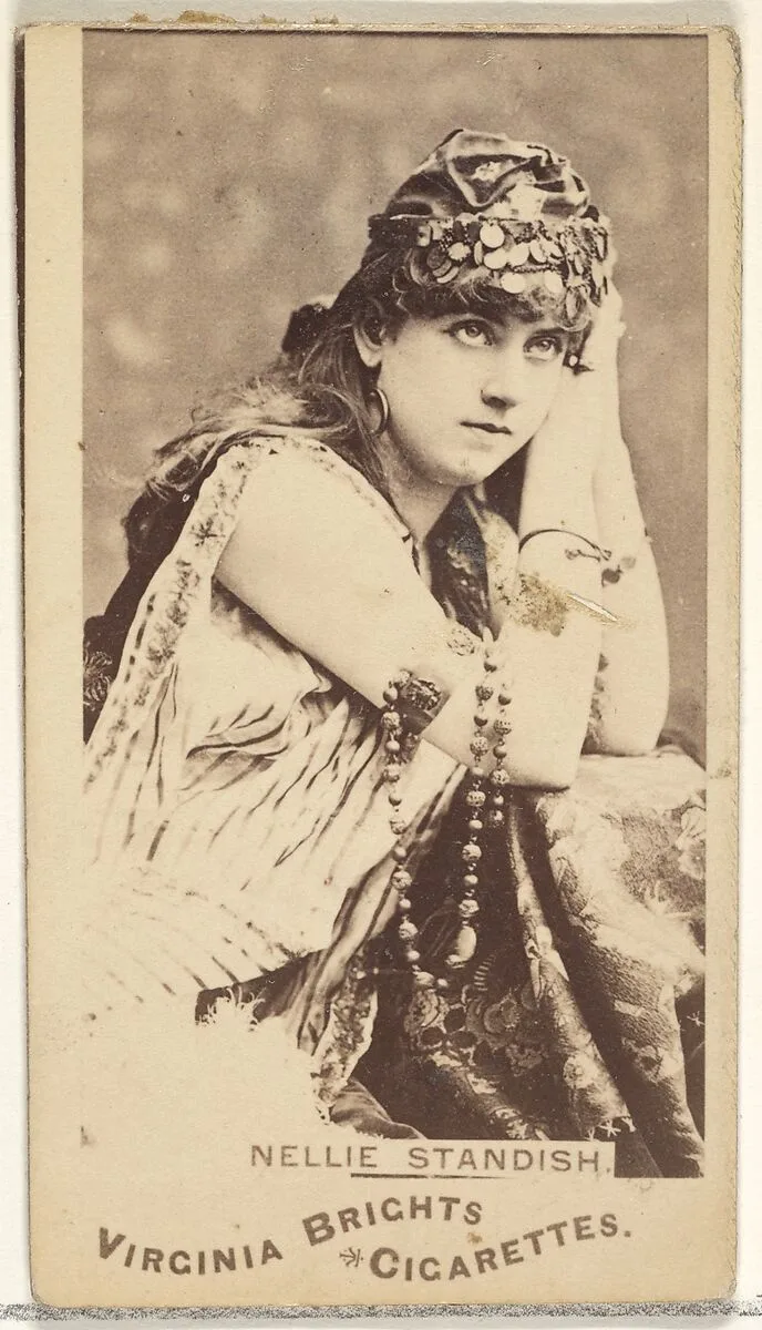 Nellie Standish, from the Actors and Actresses series (N45, Type 1) for Virginia Brights Cigarettes — Allen & Ginter