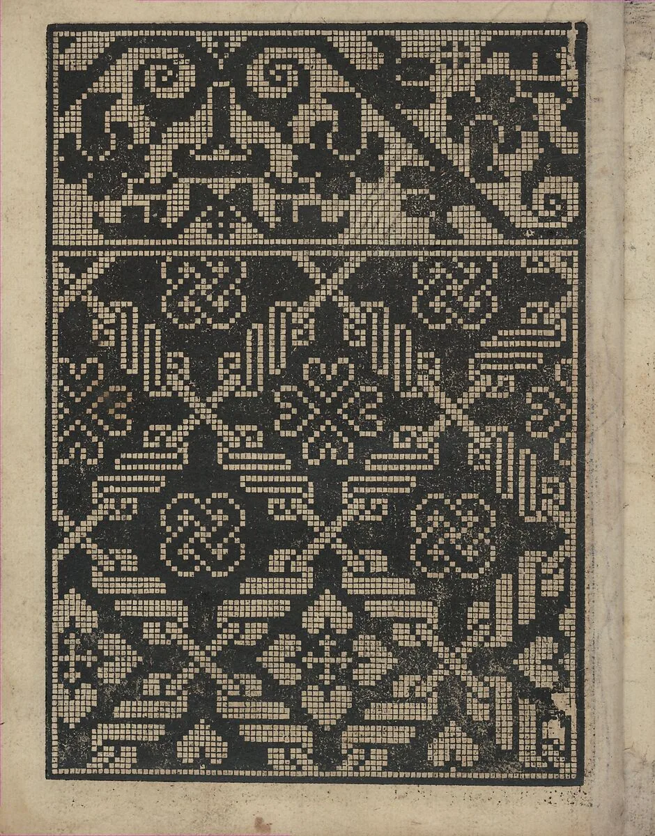 Libbretto nouellamete composto per maestro Domenico da Sera...lauorare di ogni sorte di punti, page 17 (verso) — Domenico da Sera