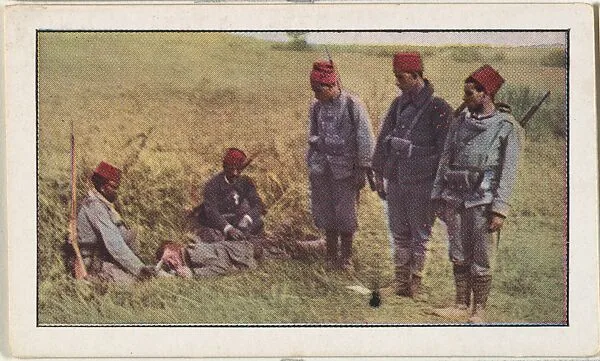 Card No. 104, After the Battle of Neufmentier, from the World War I Scenes series (T121) issued by Sweet Caporal Cigarettes — Underwood & Underwood|American Tobacco Company