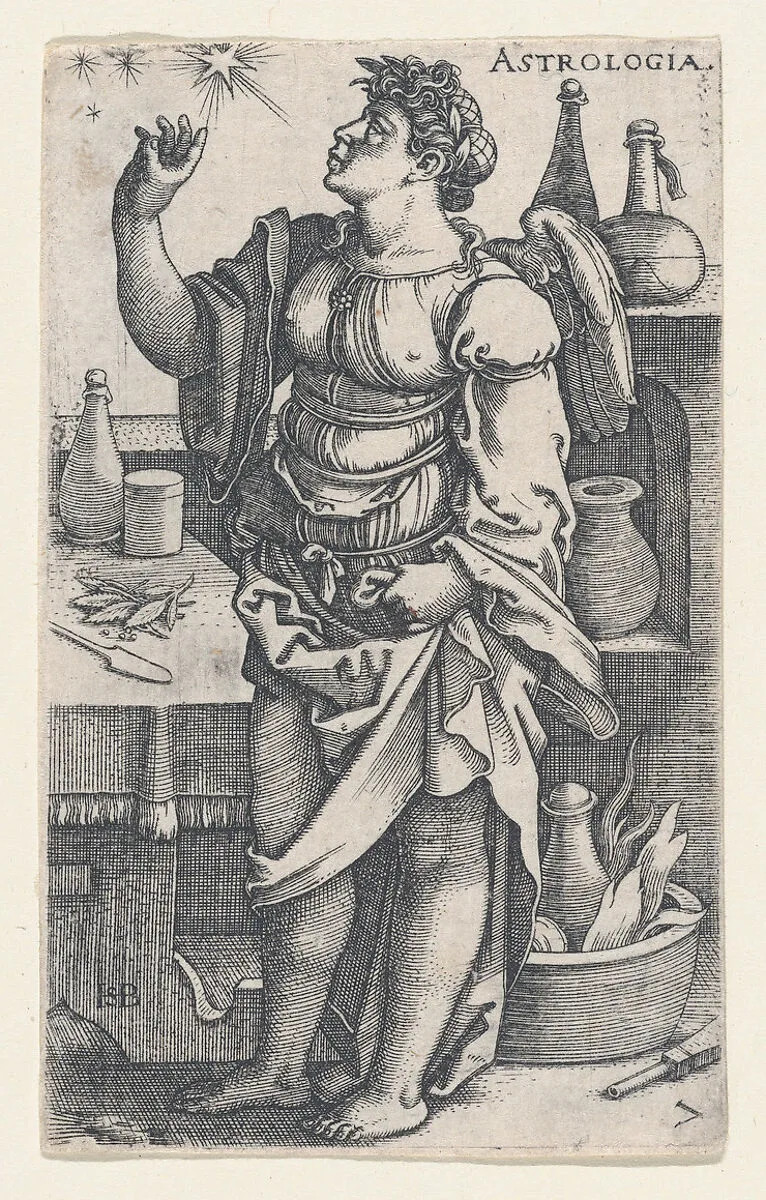 Astrologia, from "The Seven Liberal Arts" — Sebald Beham