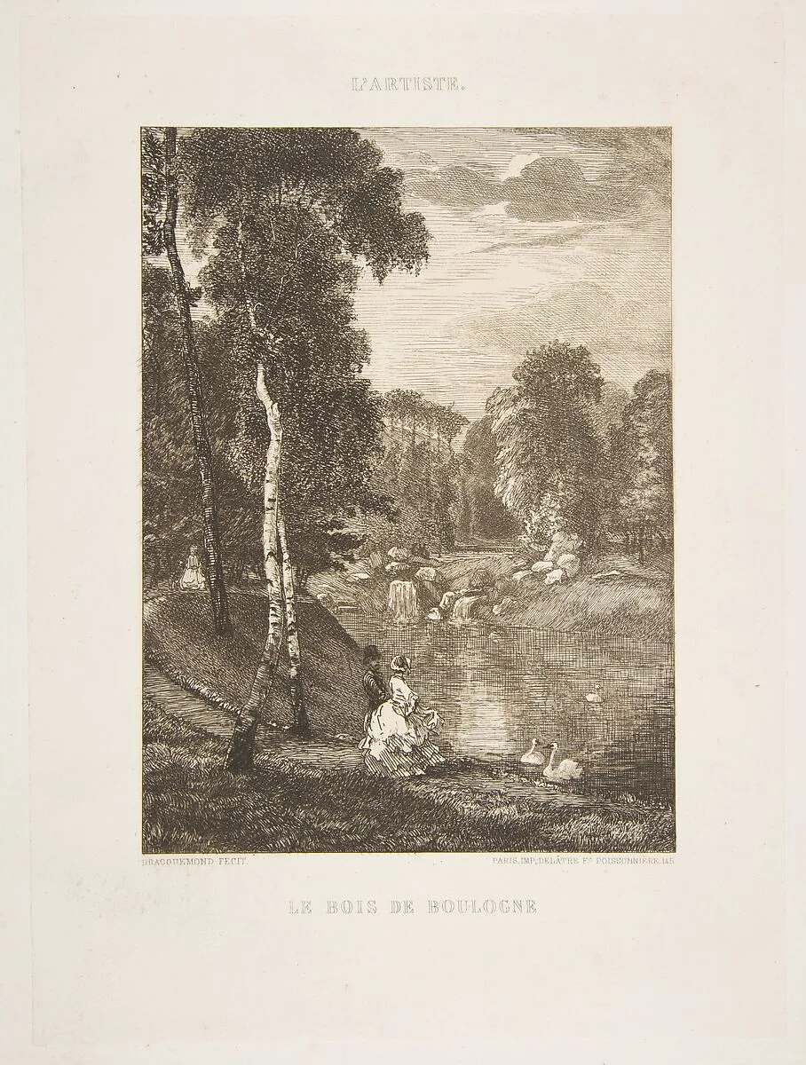 Le Bois de Boulogne — Félix Bracquemond|Auguste Delâtre