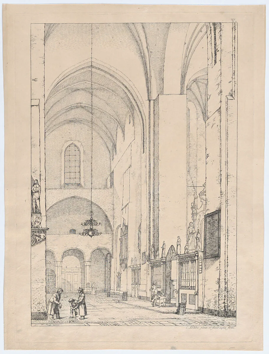 Transept of Aarhus Cathedral — Christen Købke