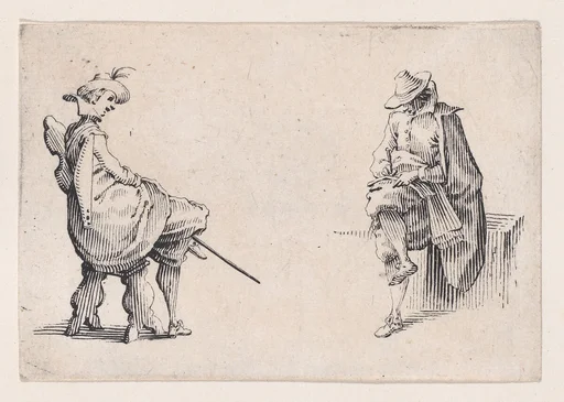 Deux Personnages Assis (Two Seated Figures), from Les Caprices Series A, The Florence Set