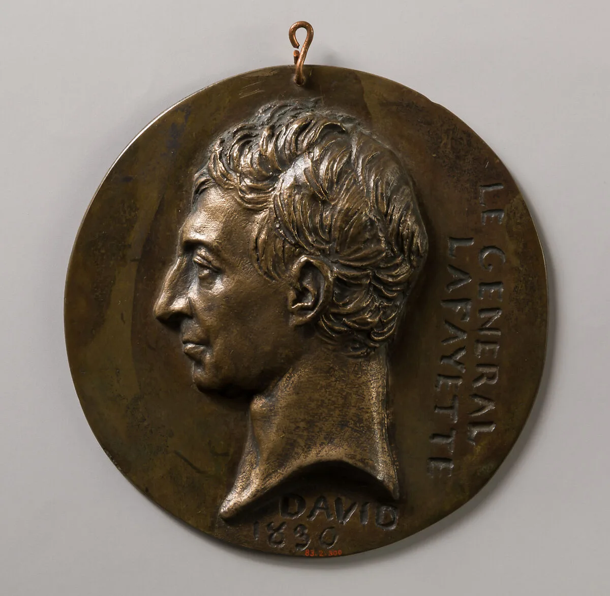Medallion of the Marquis de Lafayette — Pierre Jean David d'Angers