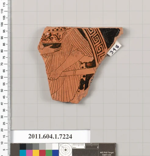Terracotta fragment of a kylix (drinking cup)