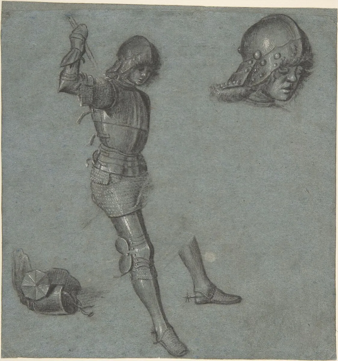 Studies of a Seated Youth in Armor — Vittore Carpaccio