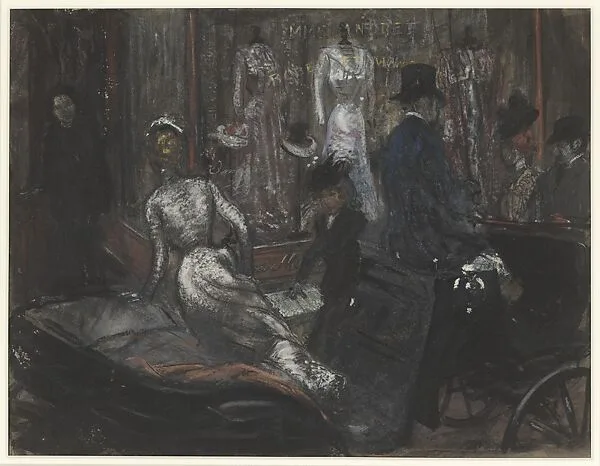 At the Milliner's — William James Glackens