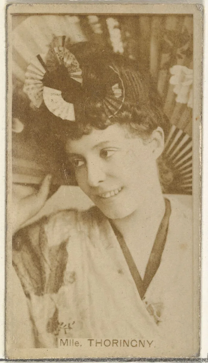 Mlle. Thoringny, from the Actors and Actresses series (N145-8) issued by Duke Sons & Co. to promote Duke Cigarettes — American Tobacco Company|W. Duke, Sons & Co.
