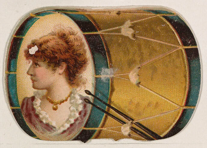 Drum, from the Novelties series (N228, Type 3) issued by Kinney Bros. — Kinney Brothers Tobacco Company