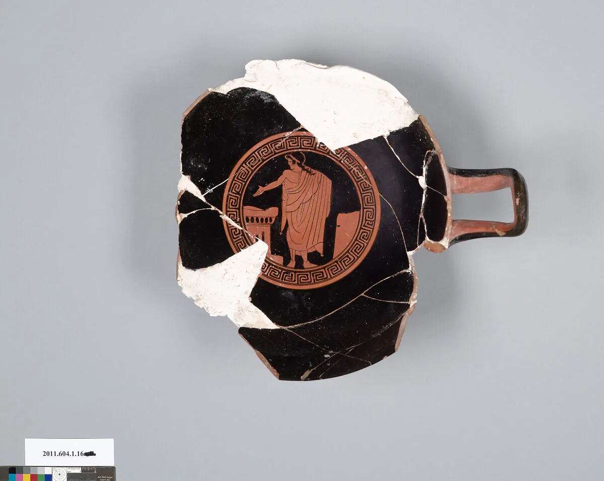 Terracotta fragments of a kylix (drinking cup) — Unknown