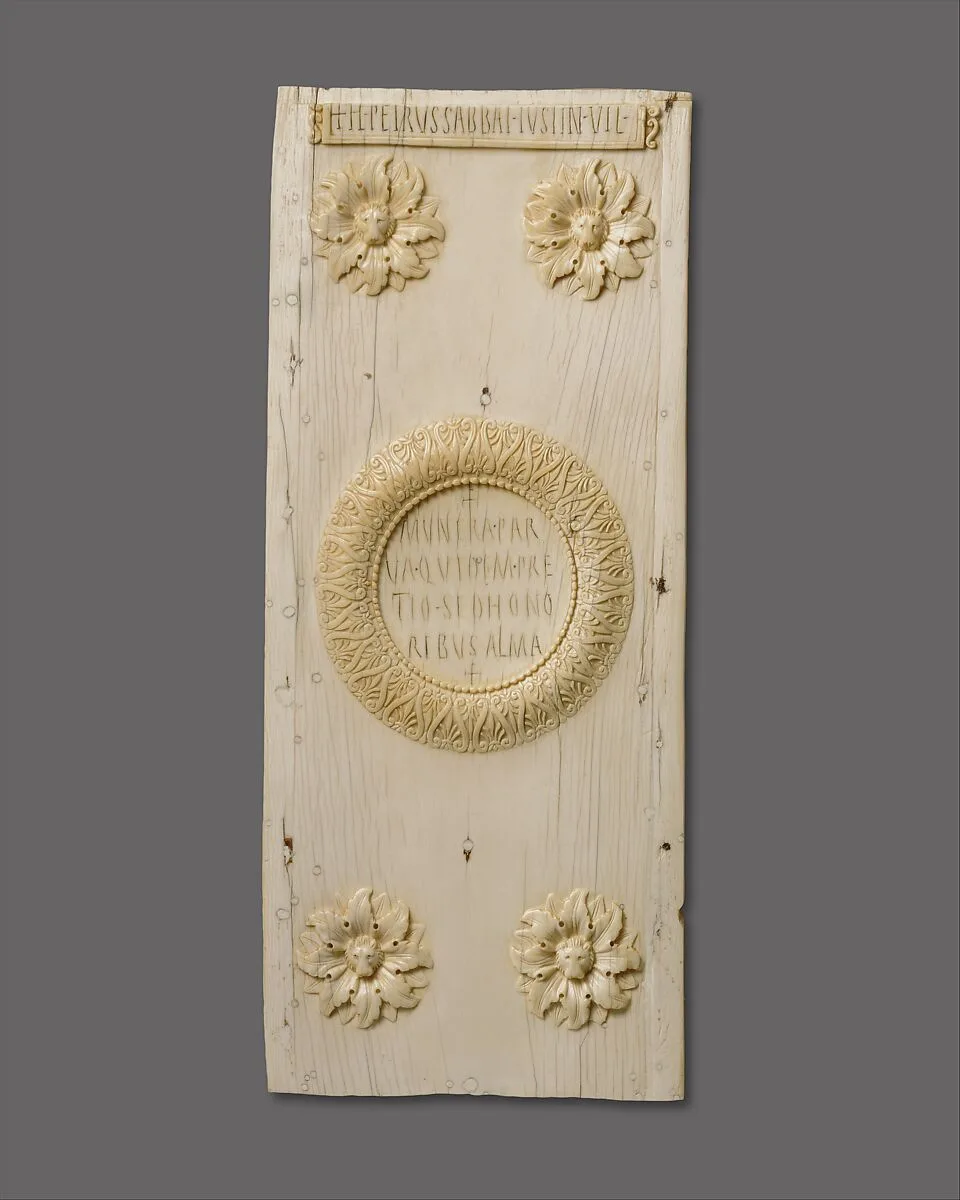 Panel of a Diptych Announcing the Consulship of Justinian — Unknown