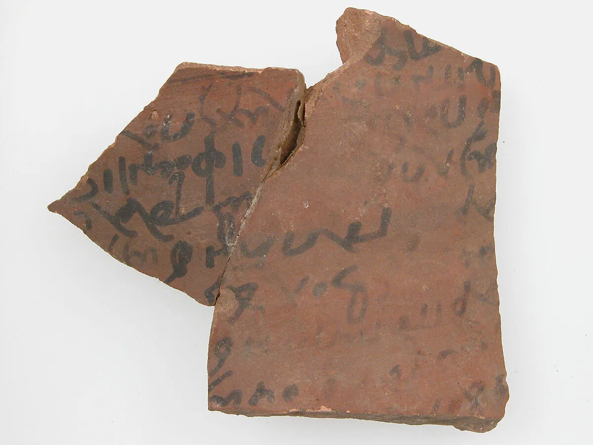 Ostrakon with a Letter from Patermoute to Epiphanius — Unknown