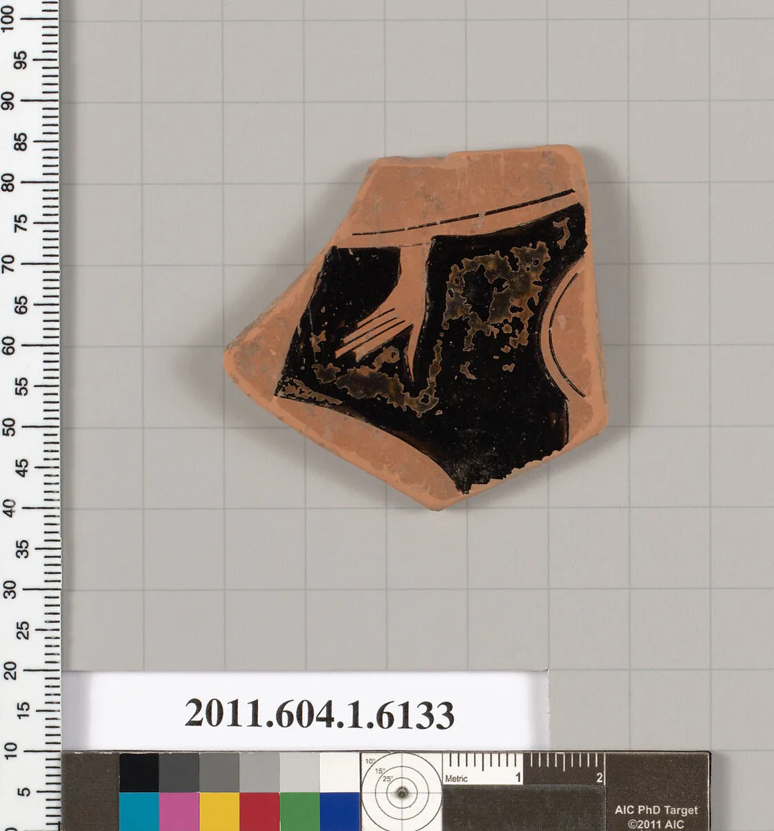 Terracotta fragment of a kylix (drinking cup) — Unknown