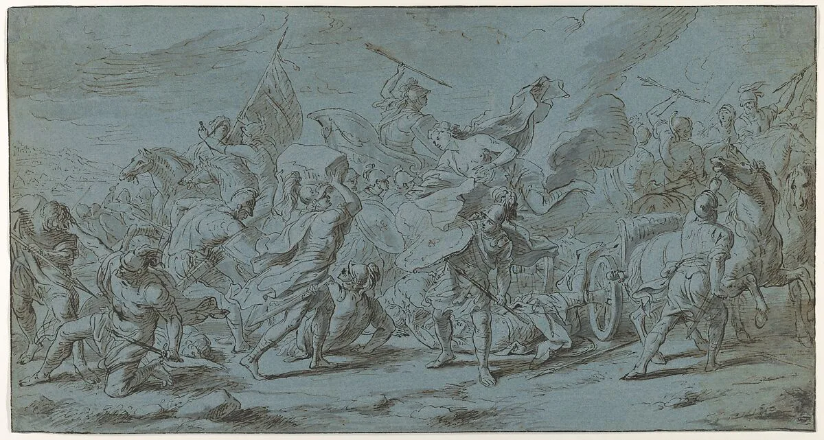 The Battle of Diomedes and Aeneas (from the Story of Achilles) — Jan van Orley