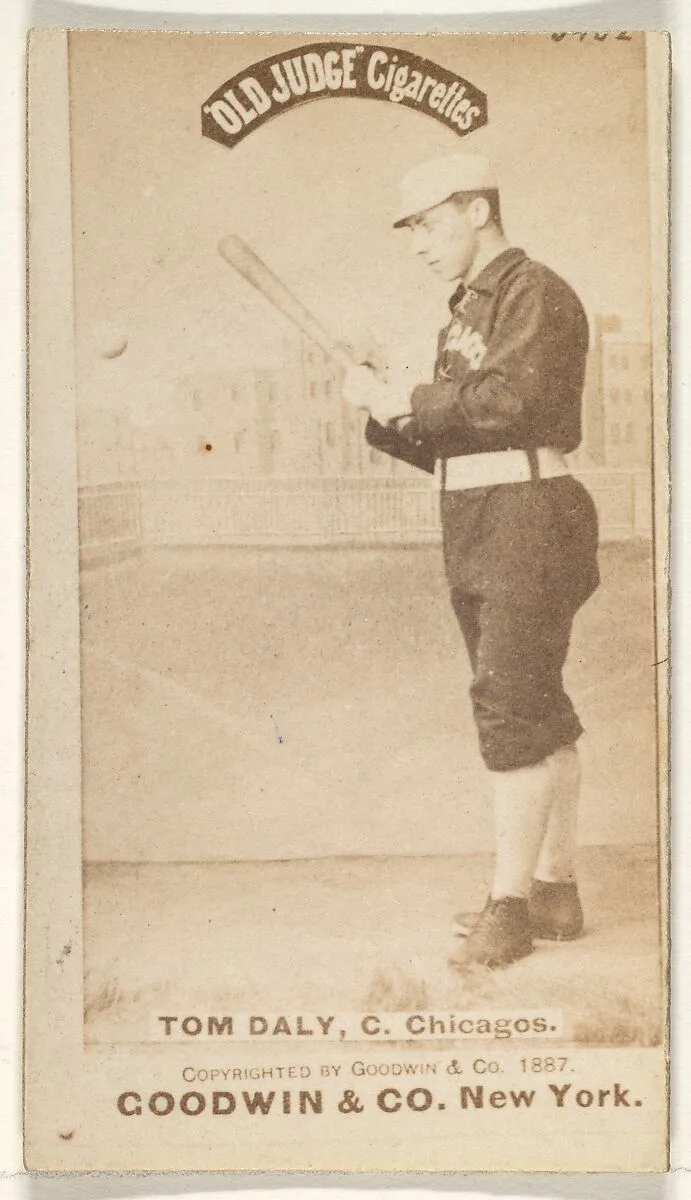 Tom Daly, Catcher, Chicago, from the Old Judge series (N172) for Old Judge Cigarettes — Goodwin & Company