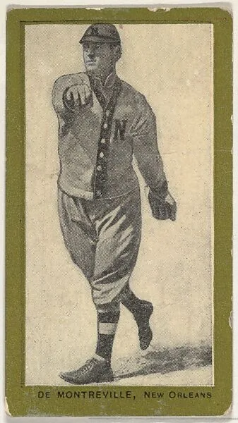 De Montreville, New Orleans, from the Baseball Players (Green Borders) series (T211) issued by Red Sun Cigarettes — Red Sun Cigarettes