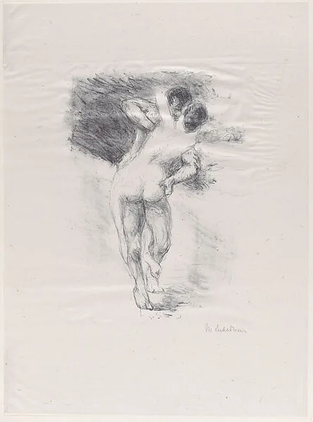 Love Scene (Liebeszene), from 9 Lithographs — Max Liebermann|Bruno Cassirer