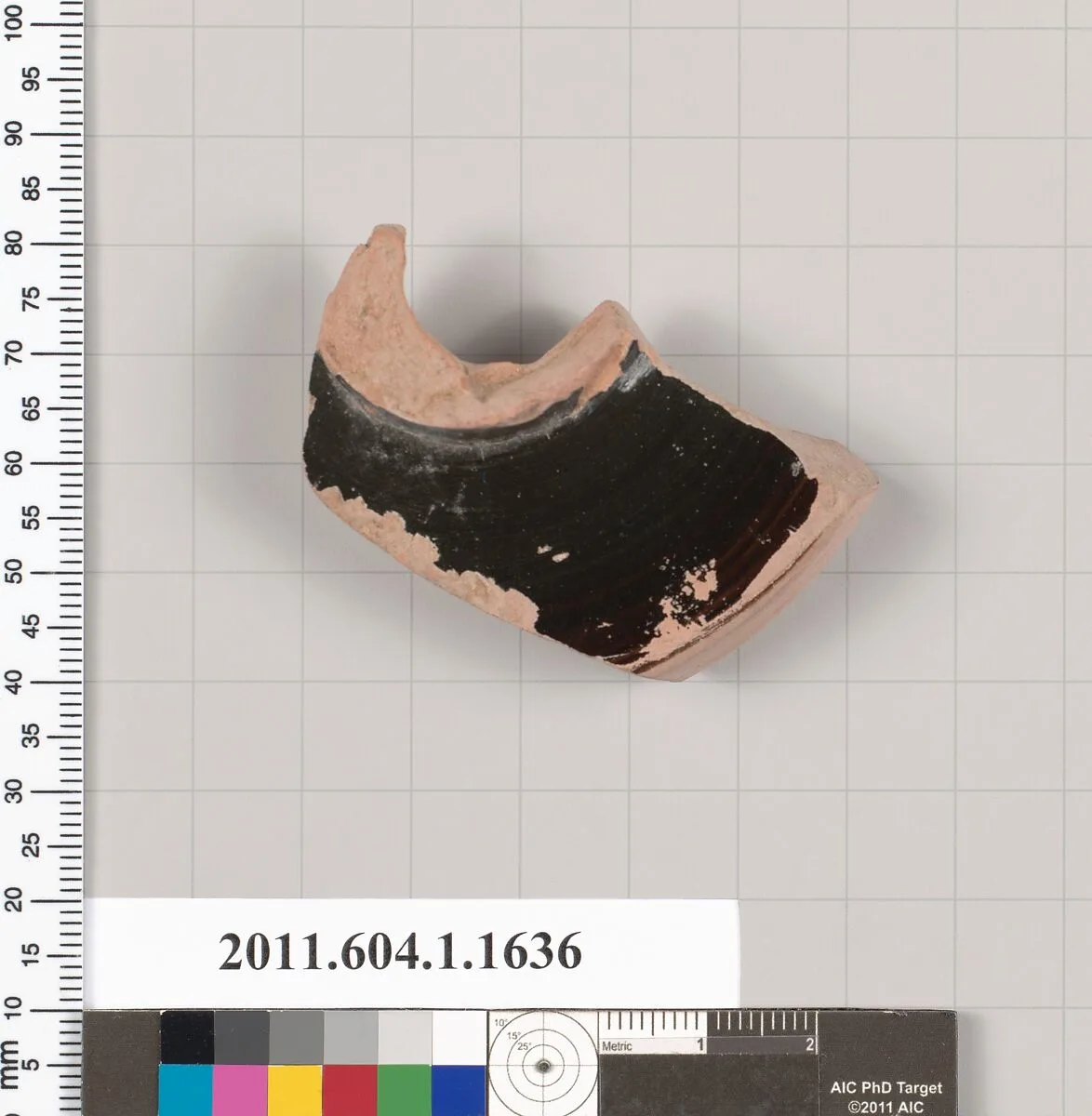 Terracotta fragment of a kylix (drinking cup) — Unknown