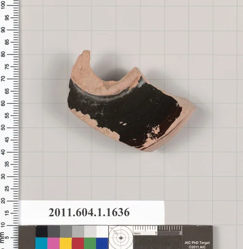 Terracotta fragment of a kylix (drinking cup)