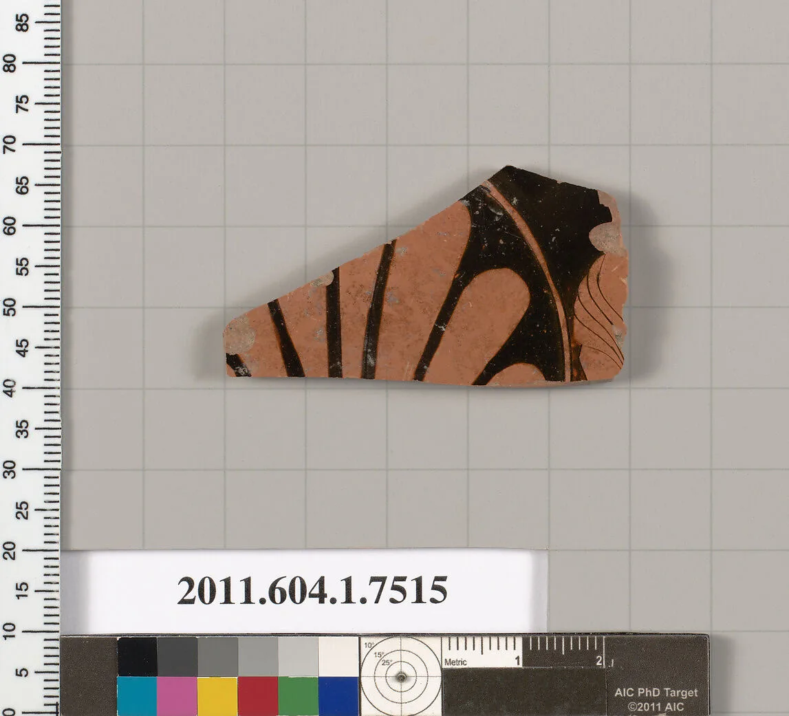 Terracotta fragment of a kylix (drinking cup) — Unknown