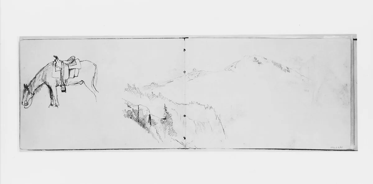 Mountain Sketch (from Sketchbook X) — William Trost Richards