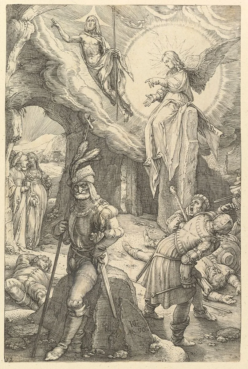 The Resurrection, from "The Passion of Christ" — Hendrick Goltzius