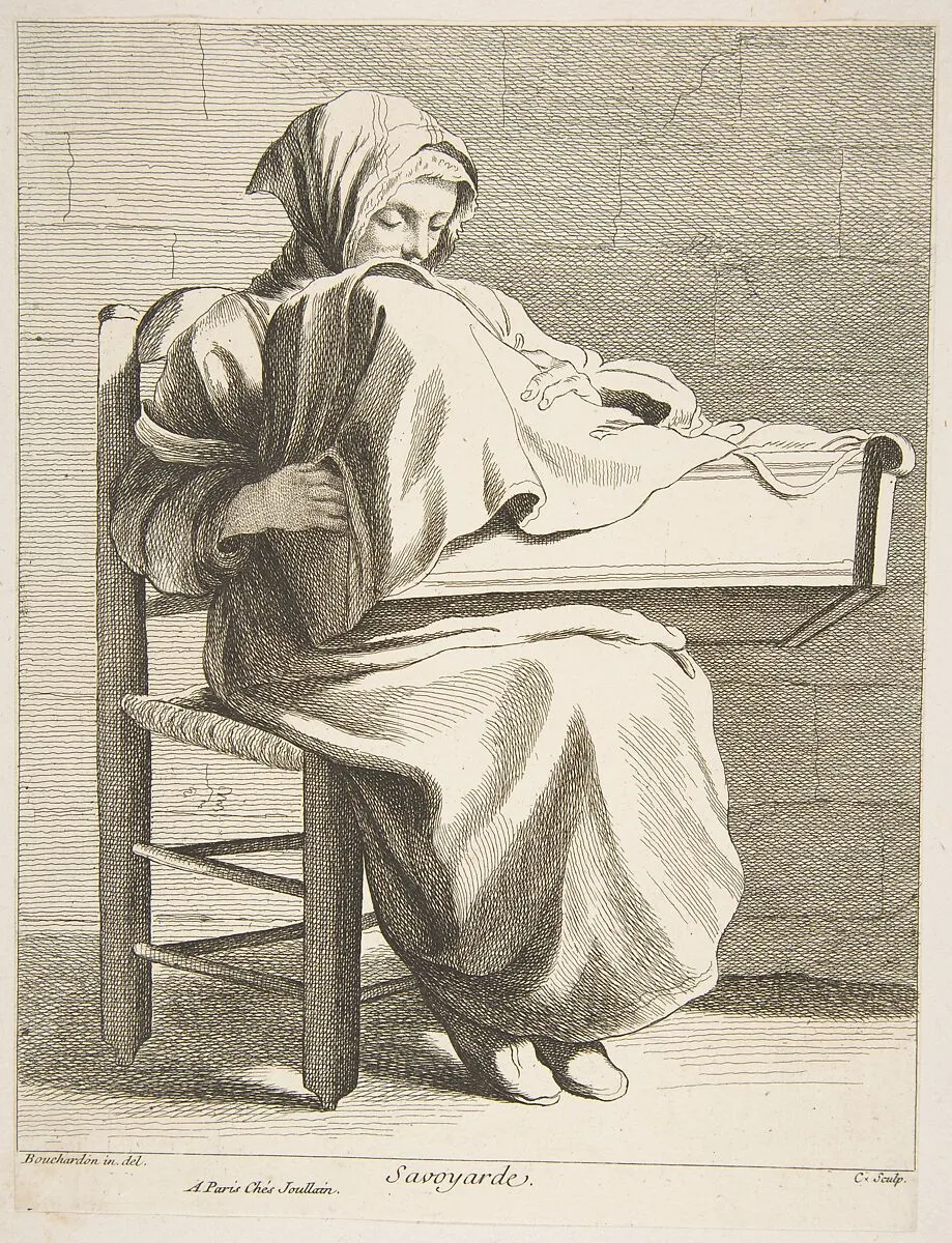 A Woman From Savoy — Anne Claude Philippe de Tubières, comte de Caylus|Edme Bouchardon