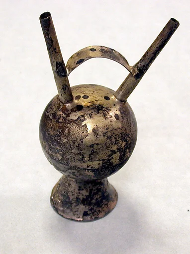 Silver Double Spouted Bottle