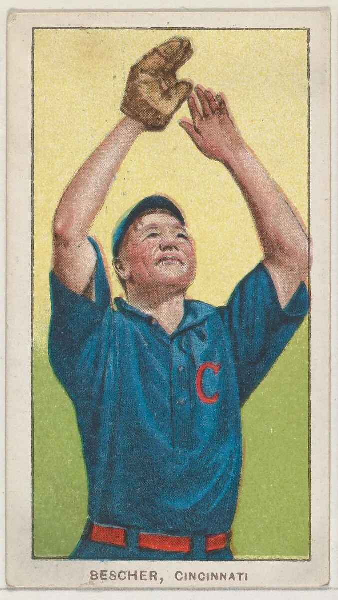 Bescher, Cincinnati, National League, from the White Border series (T206) for the American Tobacco Company — American Tobacco Company