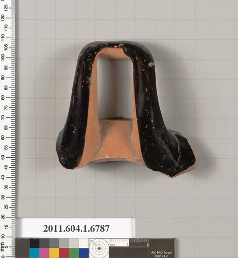 Terracotta fragment of a kylix (drinking cup)