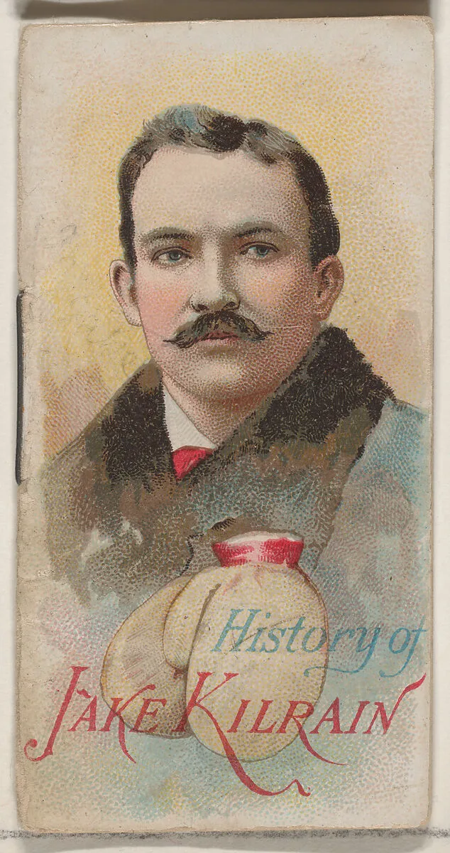 History of Jake Kilrain, from the Histories of Poor Boys and Famous People series of booklets (N79) for Duke brand cigarettes — W. Duke, Sons & Co.|Knapp & Company