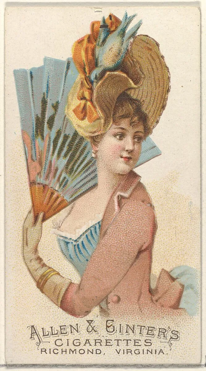 Plate 38, from the Fans of the Period series (N7) for Allen & Ginter Cigarettes Brands — Allen & Ginter|Schumacher & Ettlinger