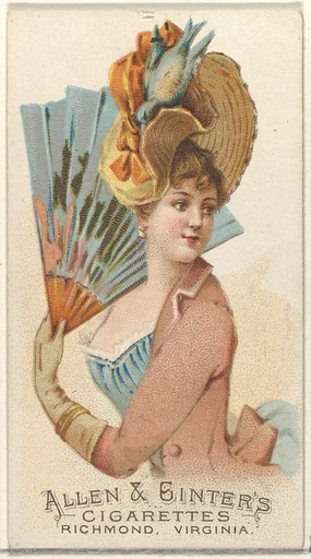 Plate 38, from the Fans of the Period series (N7) for Allen & Ginter Cigarettes Brands