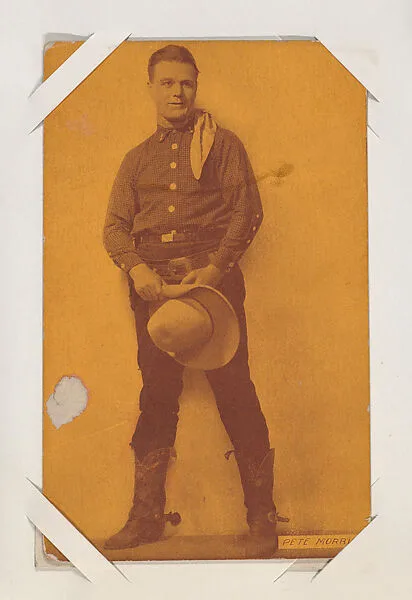 Pete Morrison from Western Stars or Scenes Exhibit Cards series (W412) — Unknown