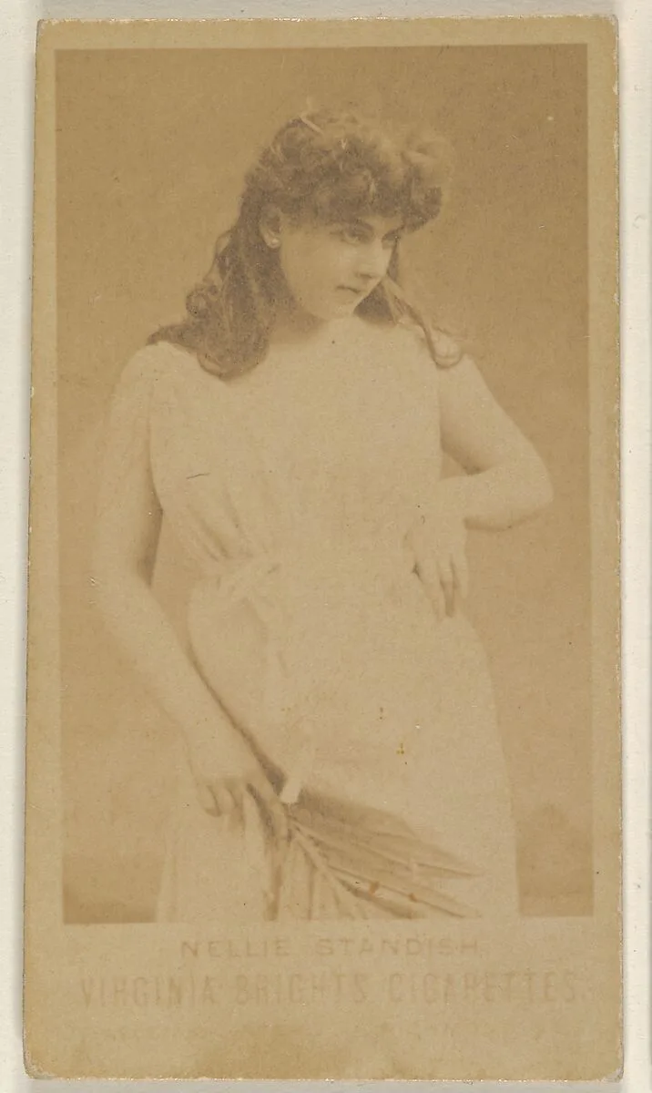 Nellie Standish, from the Actors and Actresses series (N45, Type 1) for Virginia Brights Cigarettes — Allen & Ginter