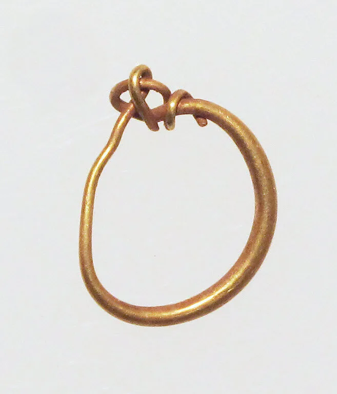 Gold loop earring — Unknown