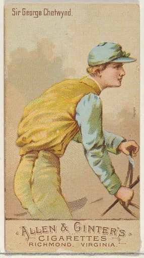 Sir George Chetwynd, from the Racing Colors of the World series (N22b) for Allen & Ginter Cigarettes