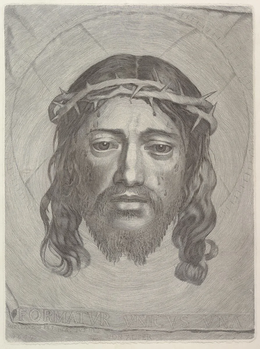 Face of Christ on St. Veronica's Cloth — Claude Mellan