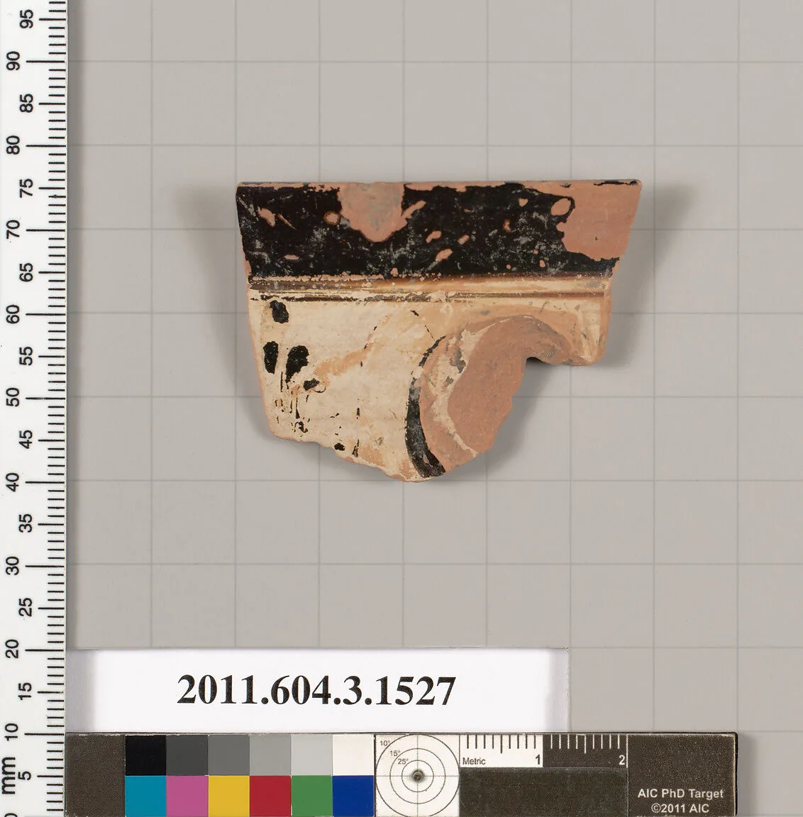 Terracotta rim fragment of a skyphos (deep drinking cup) — Unknown