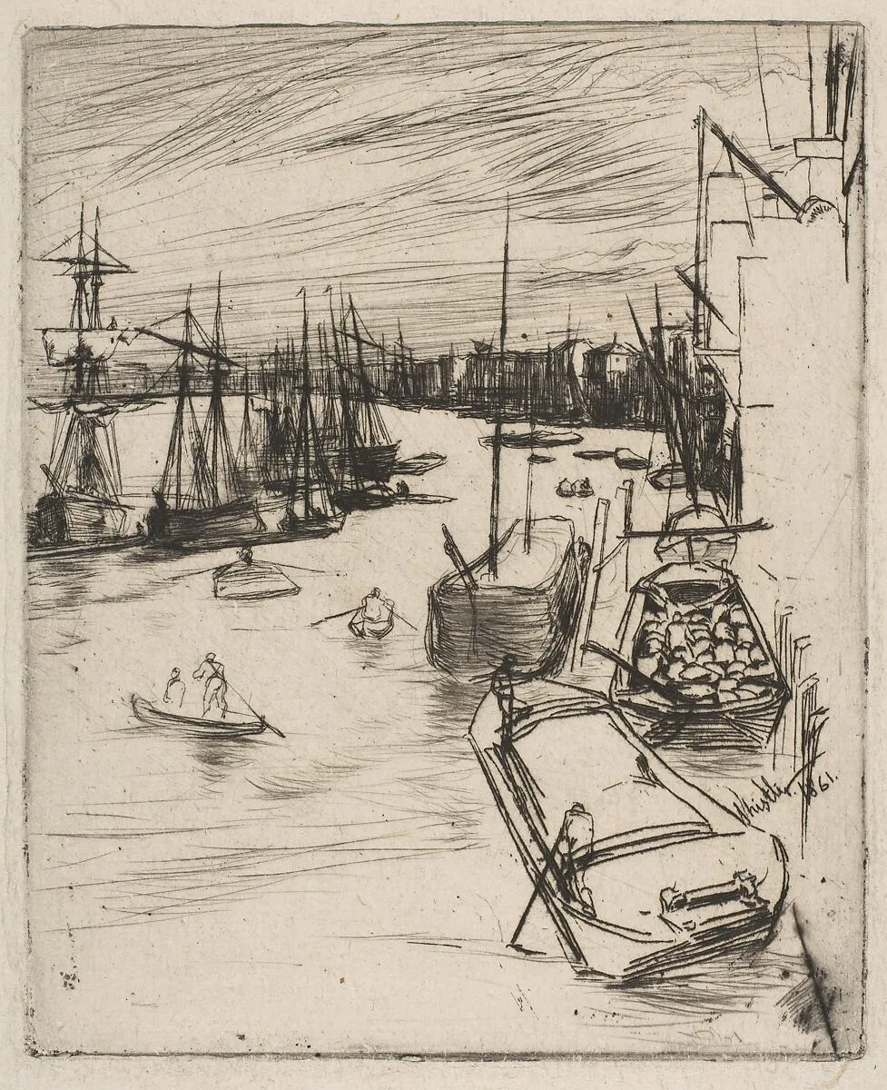 Little Wapping (The Little Rotherhithe) — James McNeill Whistler