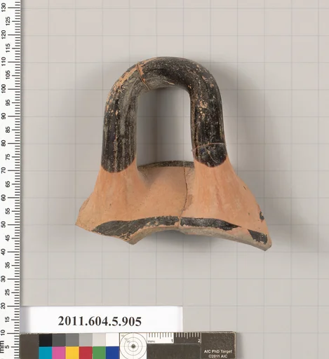 Terracotta fragment of a kylix (drinking cup)