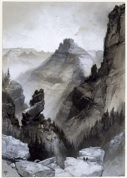The Grand Canyon: Head of the Old Hance Trail — Thomas Moran
