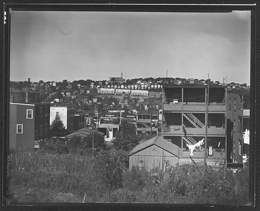 [View of Houses on Hillside from Garden Street, Yonkers, New York]