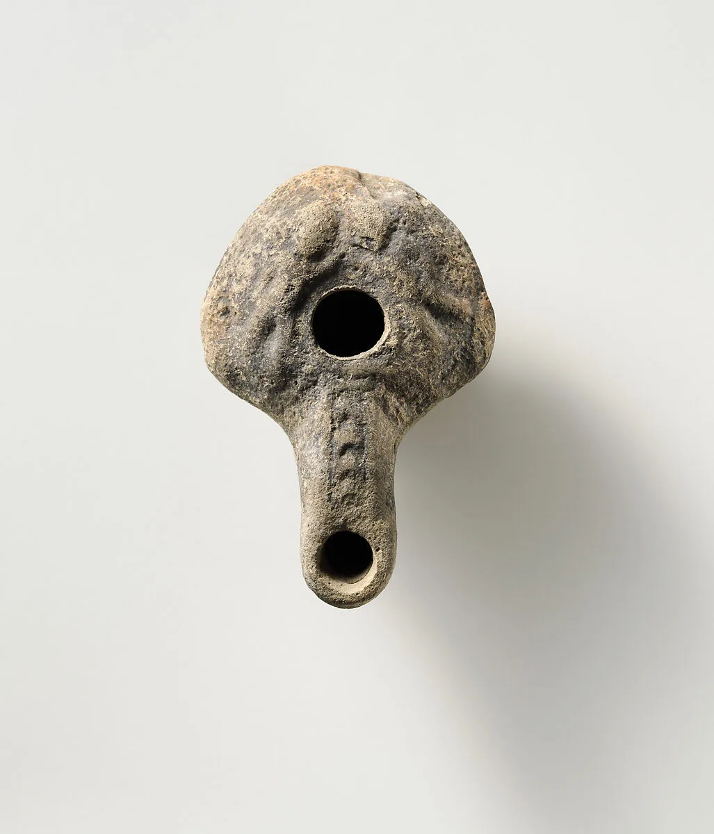 Terracotta oil lamp — Unknown